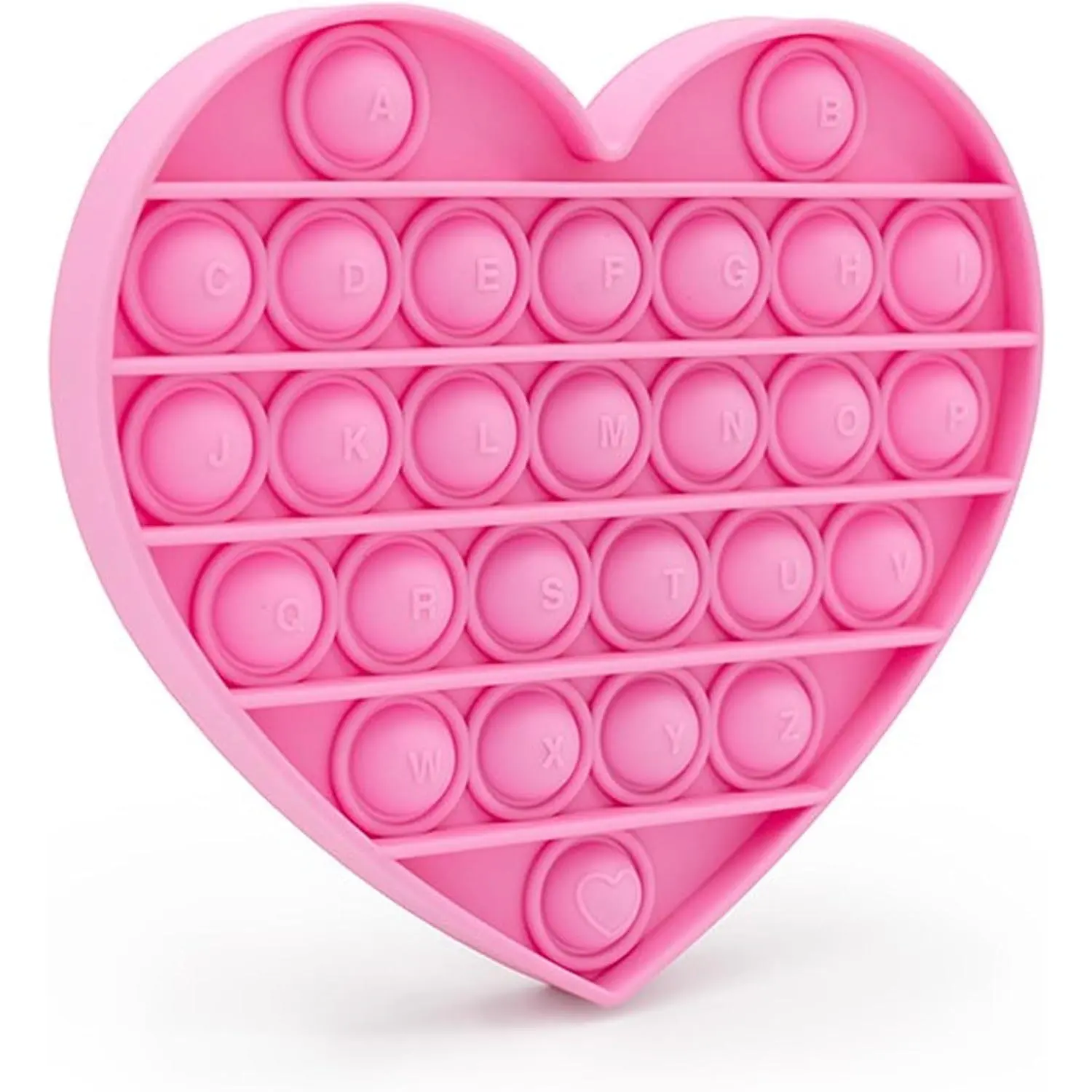 Fidget Toys for Girls & Toddlers, Pink Heart Alphabet Pop Bubble, Calming Sensory Toy for Fine Motor Skills, Autism, ADHD, Valentines, Xmas, Birthday Giftfidget toys