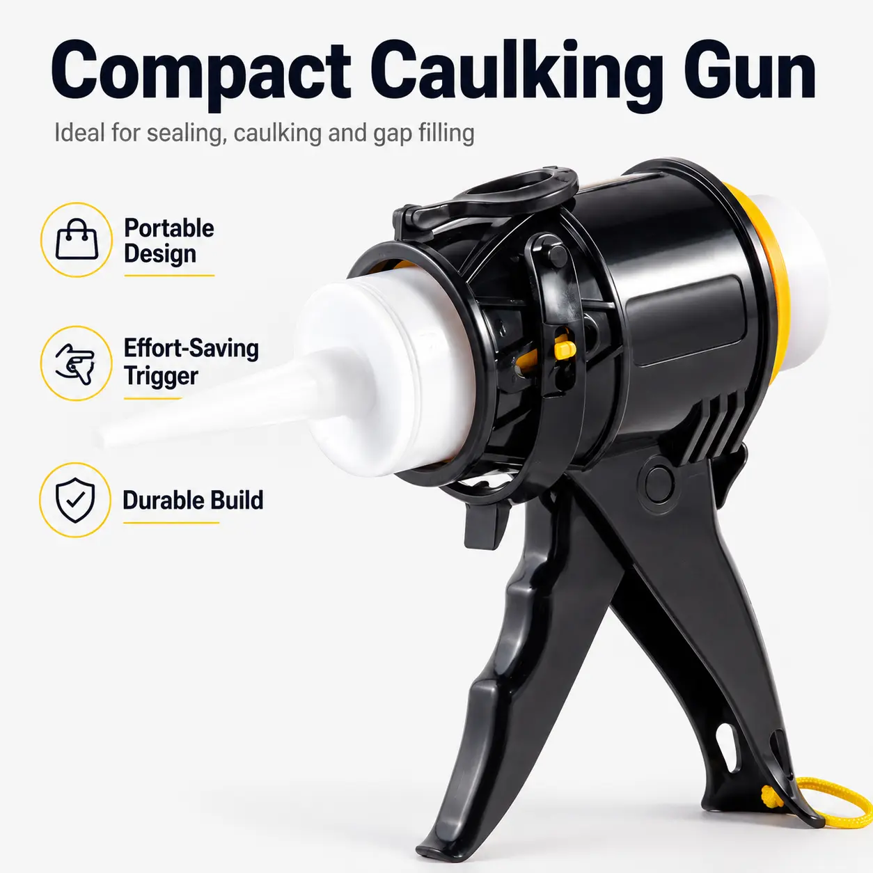 Glass glue gun Aluminum alloy structural glue gun Convenient and labor-saving sealing beauty seam glue gun