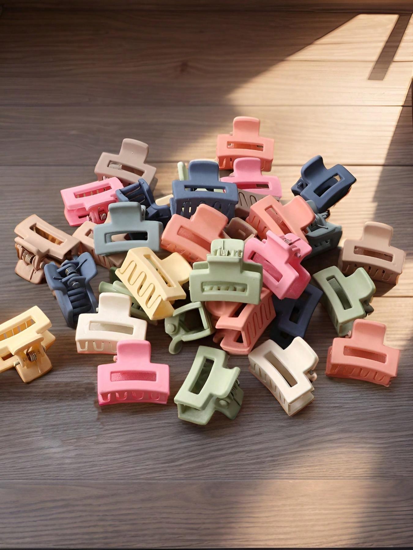 10/20pcs 2.5cm Fashionable Mini, Versatile Bangs Clip, Small Simple Hair Claw Clamp, Retro Vintage Style Hair Jaw Clip Hair Clamps Hair Clutch Hair Catcher Clip, Hair Clip Set, School Stuff, College