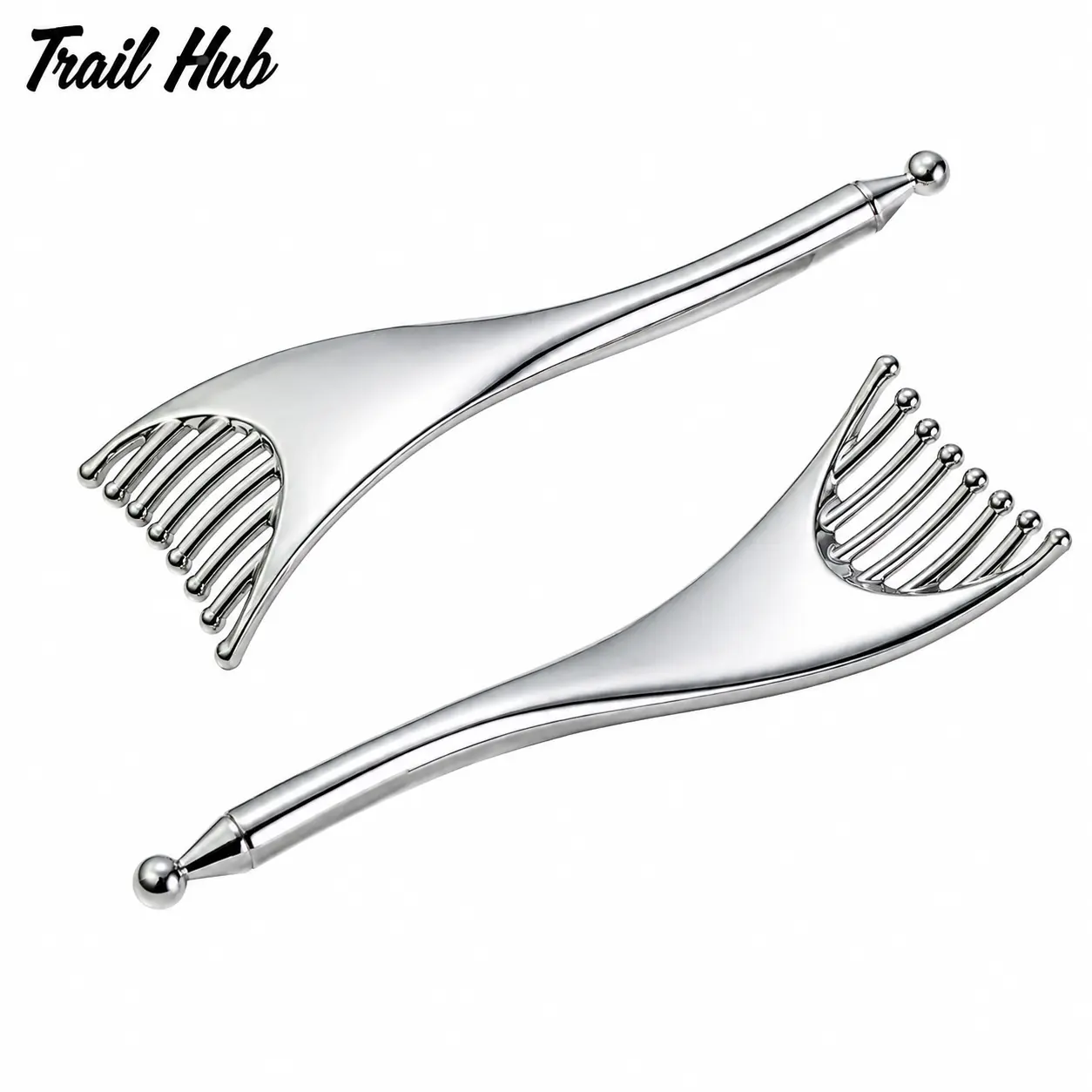 Ergonomic Metal Octopus-Design Scalp Massage Comb for Stress Relief, Tension Release, and Improved Circulation—Reusable Hair Therapy Tool for Daily Head & Meridian Stimulation