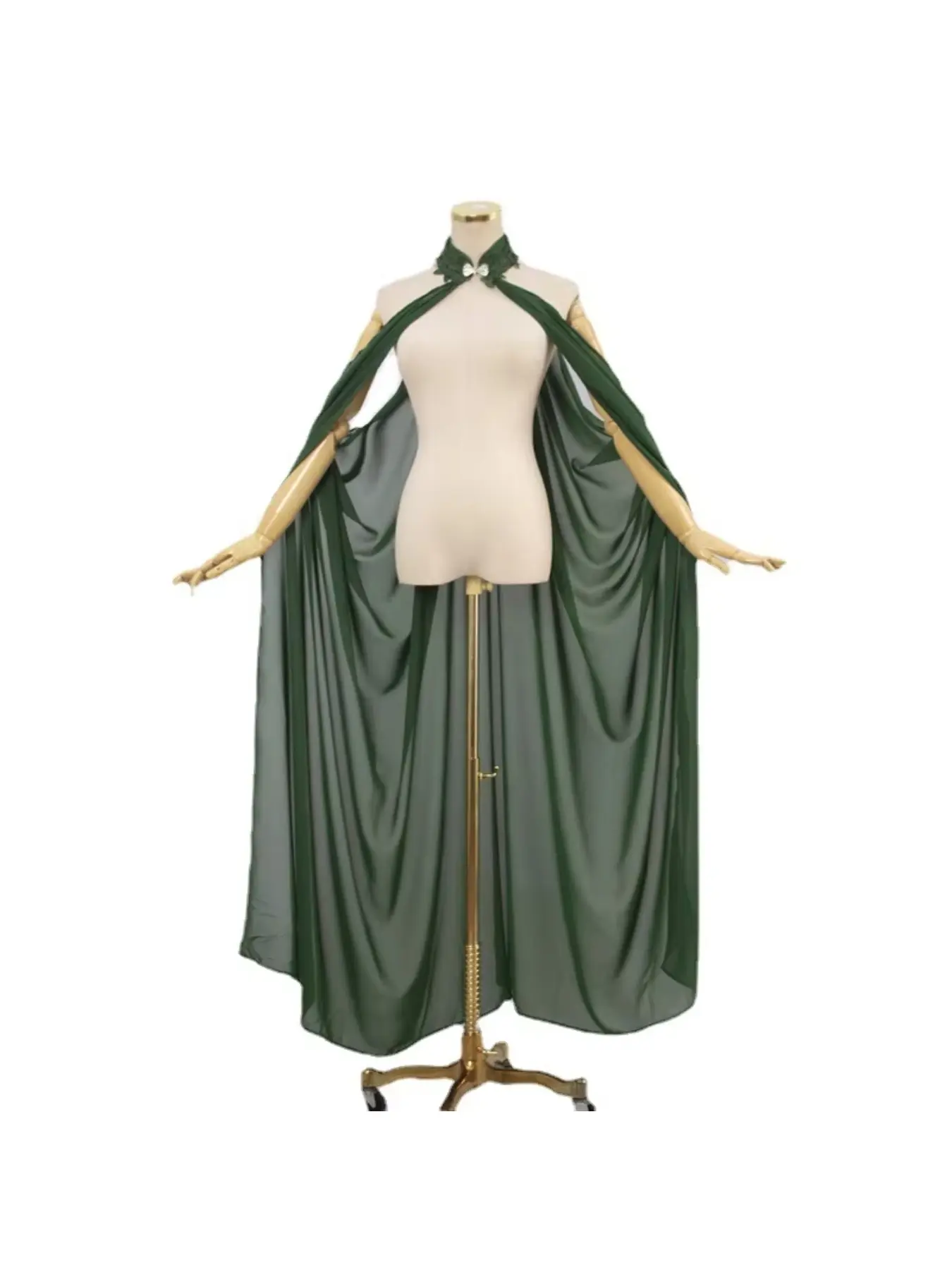 European and American Halloween Chiffon Neck-Cape Women's Thin Shawl Cloak Stage Performance Costume