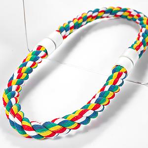 7" Bird Mirror with Rope Perch Bird Toys Swing, Comfy Perch for Greys Amazons Parakeet Cockatiel Conure Lovebirds Finch Canaries