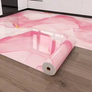 Self Adhesive Vinyl Floor Tile, 1 Roll, 15.74" X 118.11", Bianco Marble Pattern, Marble Texture, Peel & Stick, DIY Flooring for Kitchen, Dining Room, Bedrooms & Bathrooms