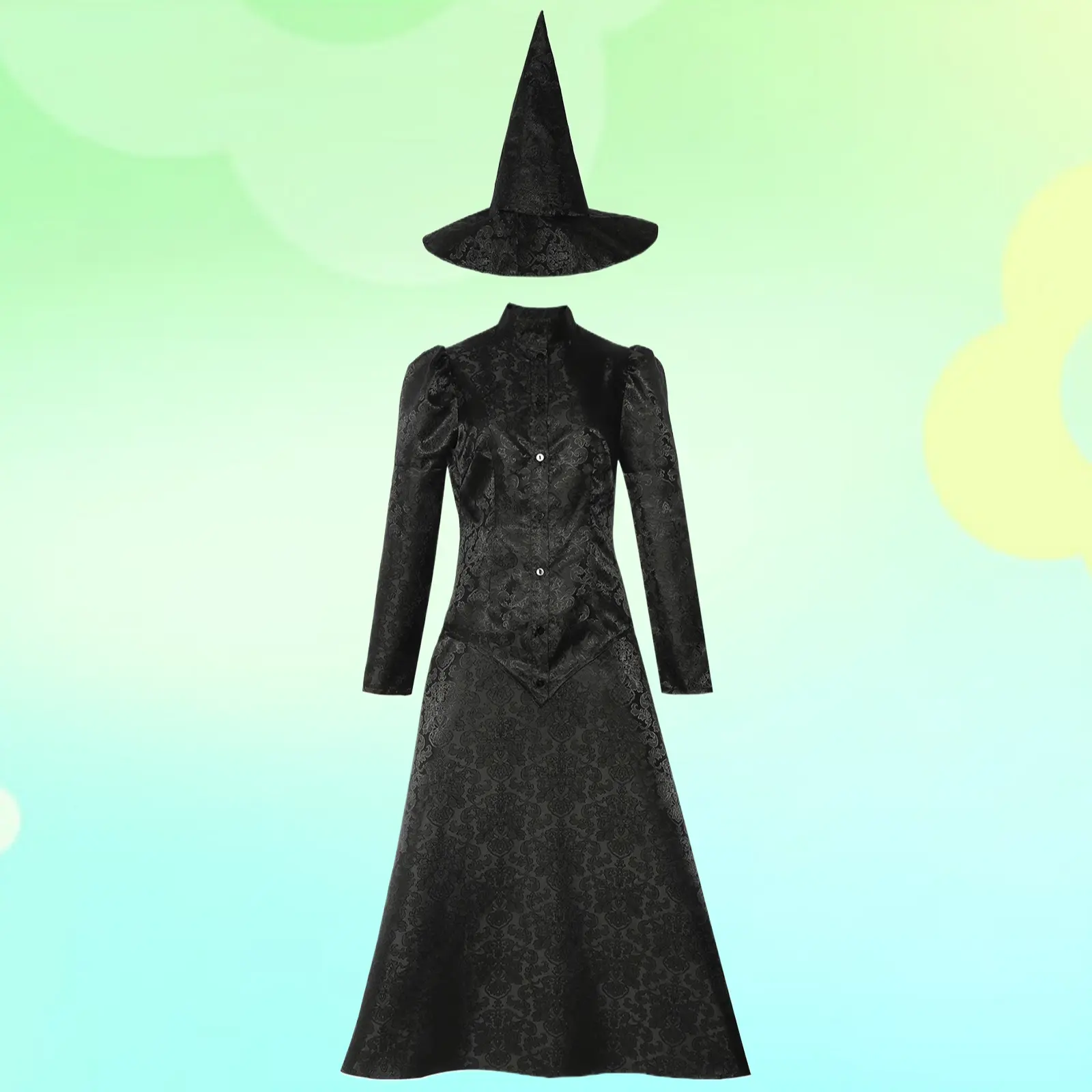 Wicked Witch Elphaba Cosplay Costume Female Wizard Outfit For Halloween Stage Performance Shows