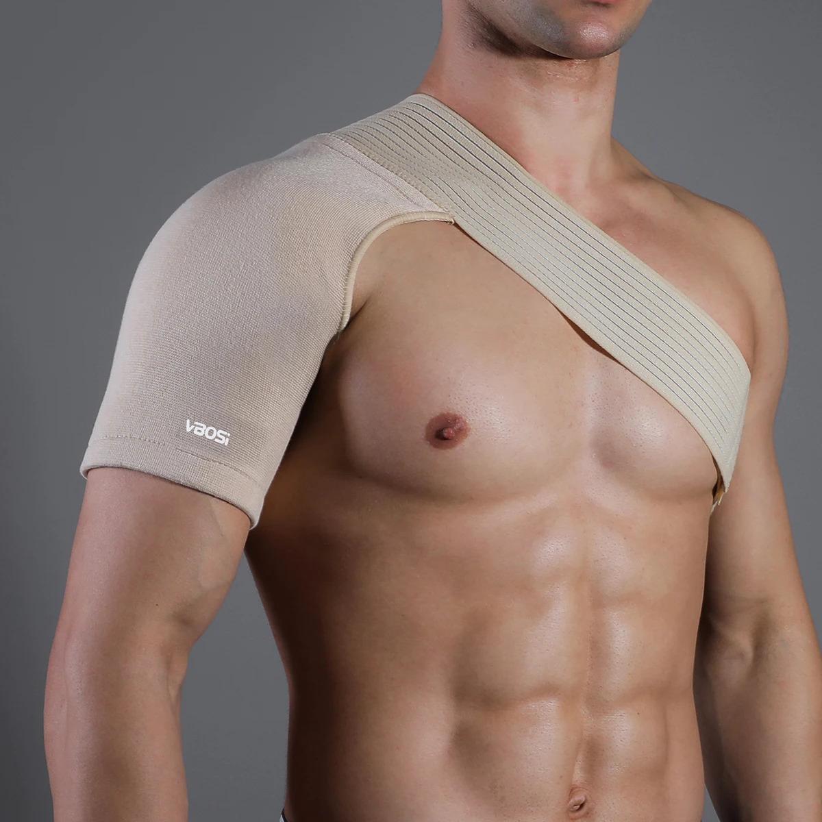 1 Piece Breathable Elastic Shoulder Support Brace - Upper Back Compression & Dislocated Shoulder Relief| Ideal for Gym Workouts, Weightlifting, Sports & Daily Recovery Healthcare Man Tool Biege Adjustable Dual Back Support Brace copper ankle