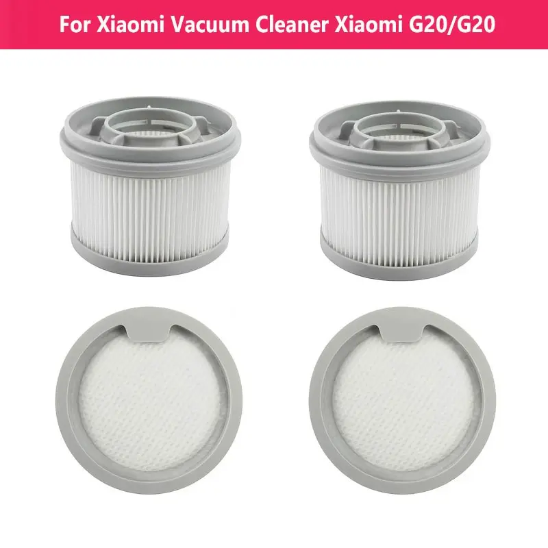 4 Piece Vacuum Robot Accessories for Xiaomi G20/g20 Max, Includes 2 Filters and 2 Pre-Filters, Essential Replacement Parts for Cleaning Efficiency