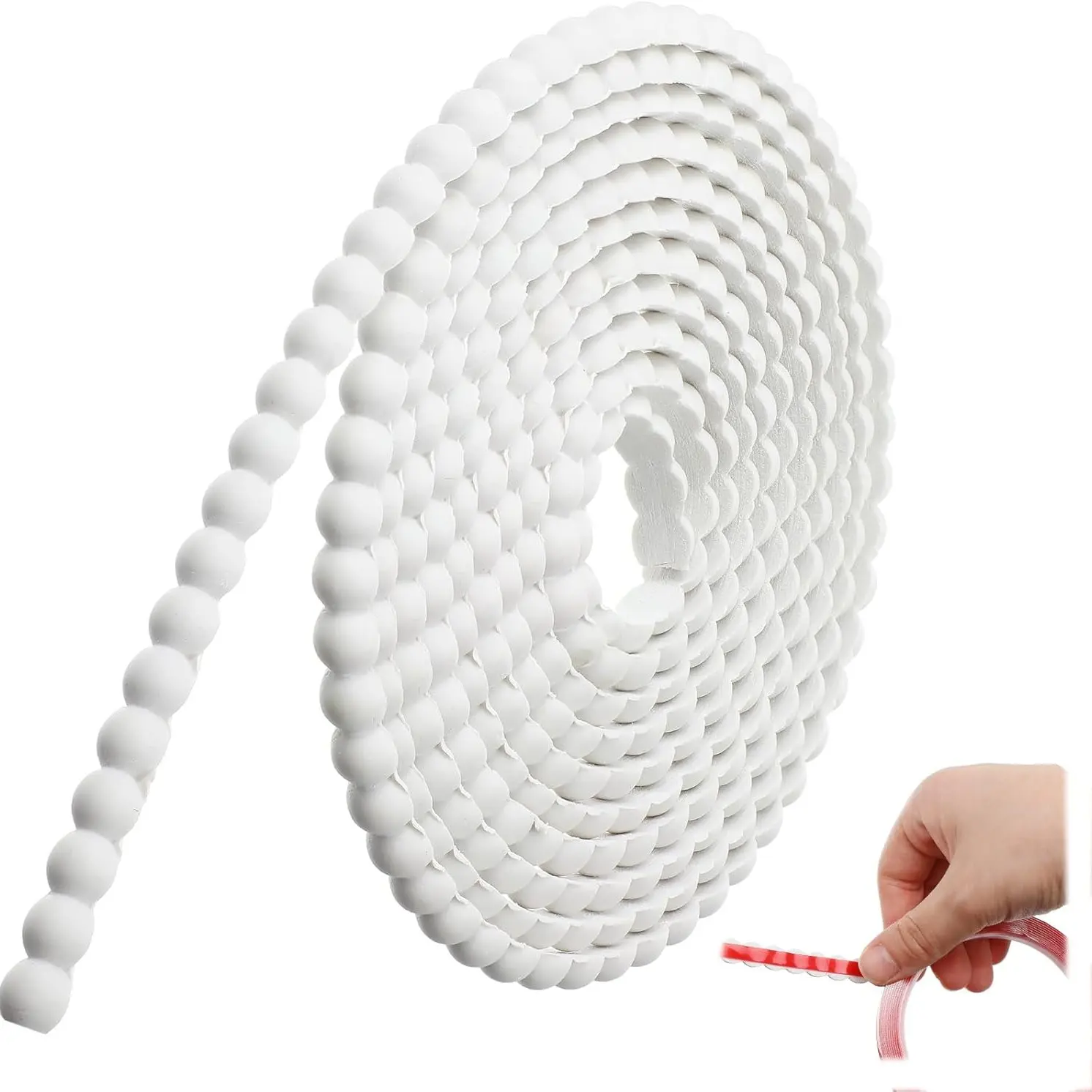 Yitape Self-Adhesive PVC Decorative Trim Strip, Durable Waterproof Baseboard, No Drilling, DIY Corner Sealing for Cabinets/ceilings/walls/floors, Interior Wall, PVC Interior Moulding