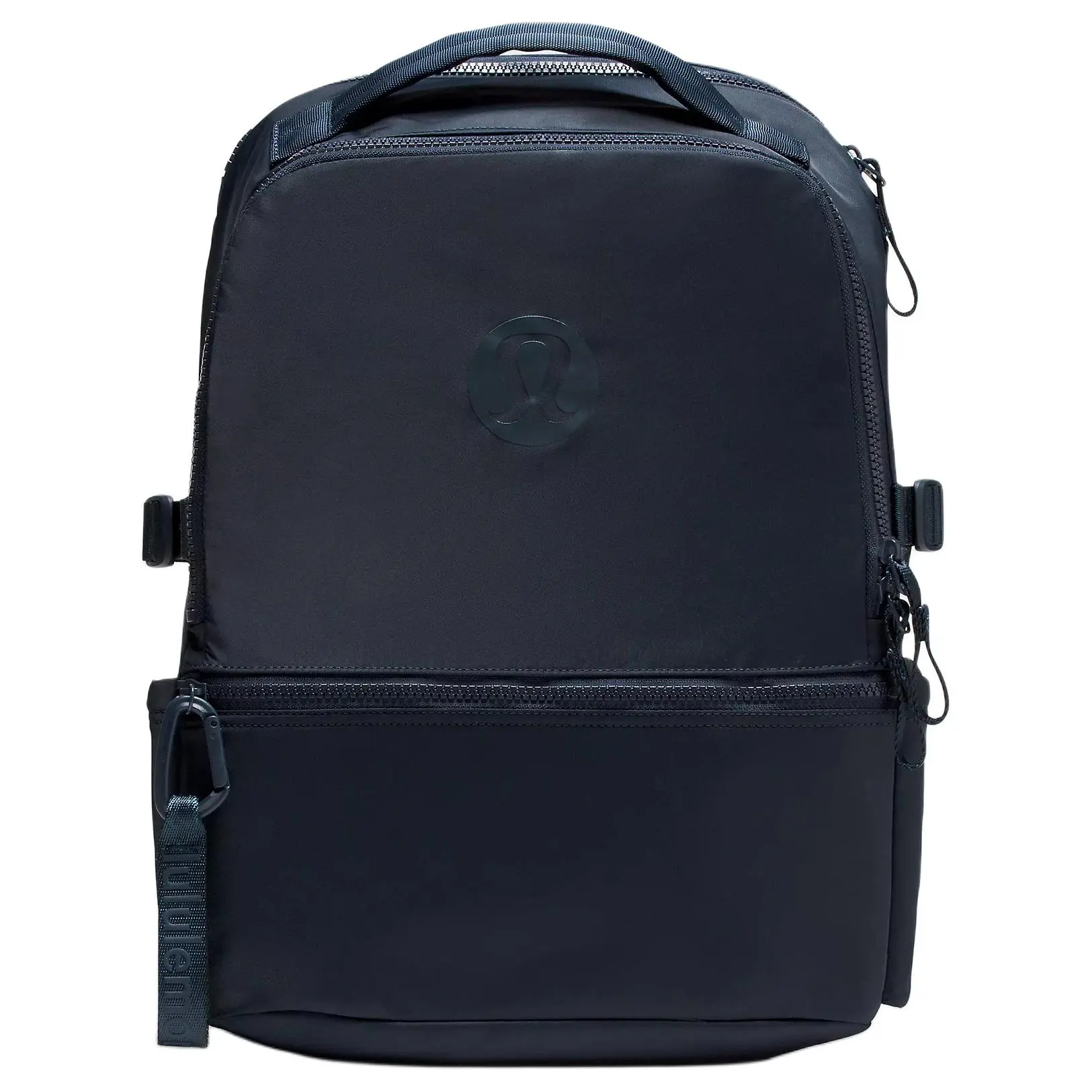 Lululemon NEW CREW Women's 22L Recycled Nylon Backpack, Navy Blue Synthetic Small Carry-On Aesthetic Tech Backpack with Contrast Brand Logo Design, Small Backpacks, Carry On Backpacks