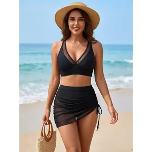 2026 New Mesh Drawstring Tummy Control Sexy One Piece Swimsuit for Women Slimming Monokini Bathing Suit Summer Beach Vacation Swimwear bikinis halter top thong set fancy leopard print bikini set luxury getaway adjustable strap sleeveless bikini set