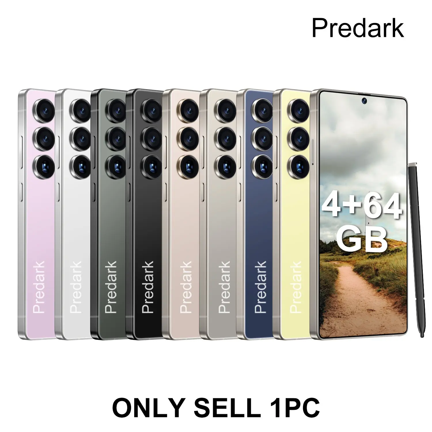 Predark 6.8-Inch HD Smartphone, 4000mah Long Battery, 4+64GB Expandable, Dual Camera, Octa-Core Processor, Android 12, 4g Dual Sim