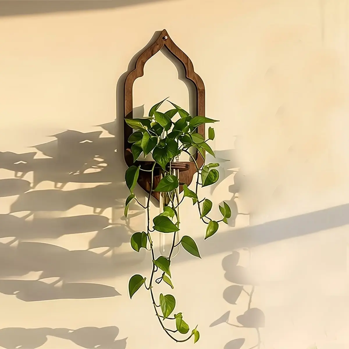 Wall-Mounted Hydroponic Plant Container, Bohemian Style, Bohemian Aesthetic, Test Tube Design, Ideal for Home, Garden, Office Decor, Perfect Gift for Plant Lovers