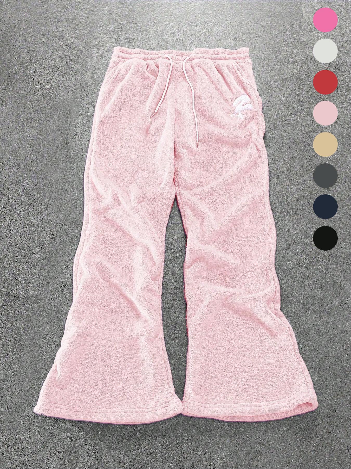 Men's Number & Star Patch Pants, Casual Comfy Trousers for Spring & Fall, Fashion Unisex's Bottoms for Daily Wear, Casual Streetwear Trousers