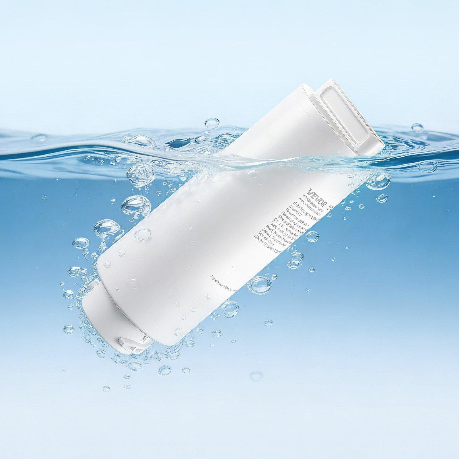 VEVOR 6-Stage RO Composite Filter – Reverse Osmosis Water Filter Cartridge Replacement, Blocks Impurities & Adsorbs Odors, Compatible with VEVOR X811B Ice Maker Water Dispenser