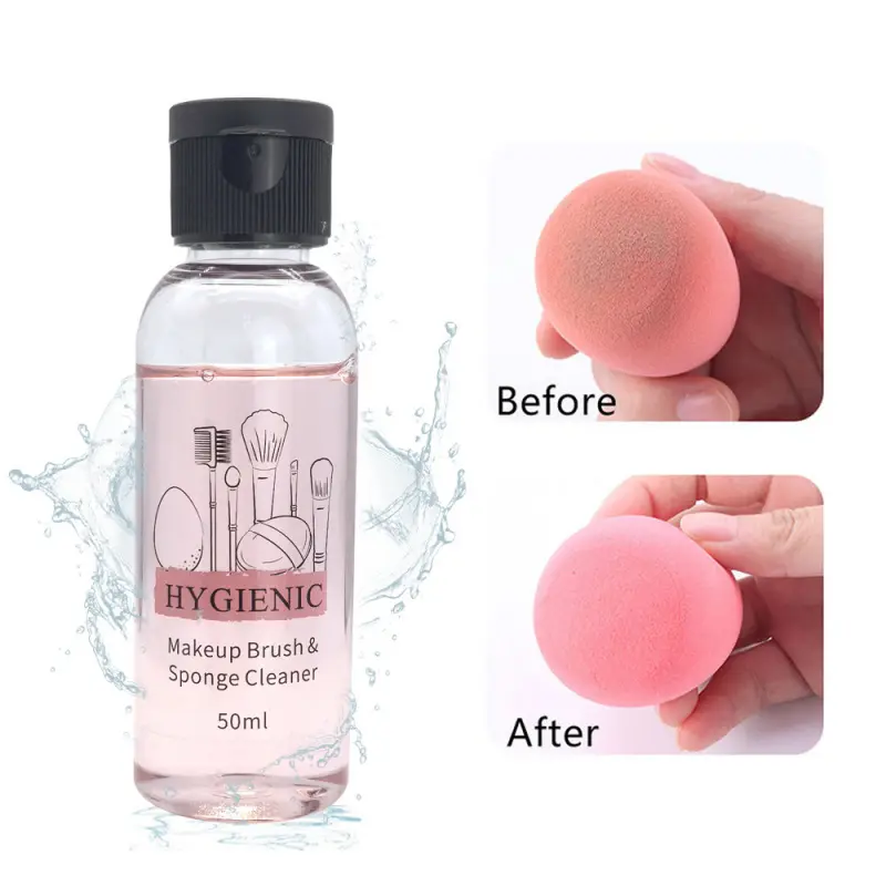 Makeup sponge cleanser; makeup brush and beauty blender cleaning solution; makeup cushion sponge tool cleaner
