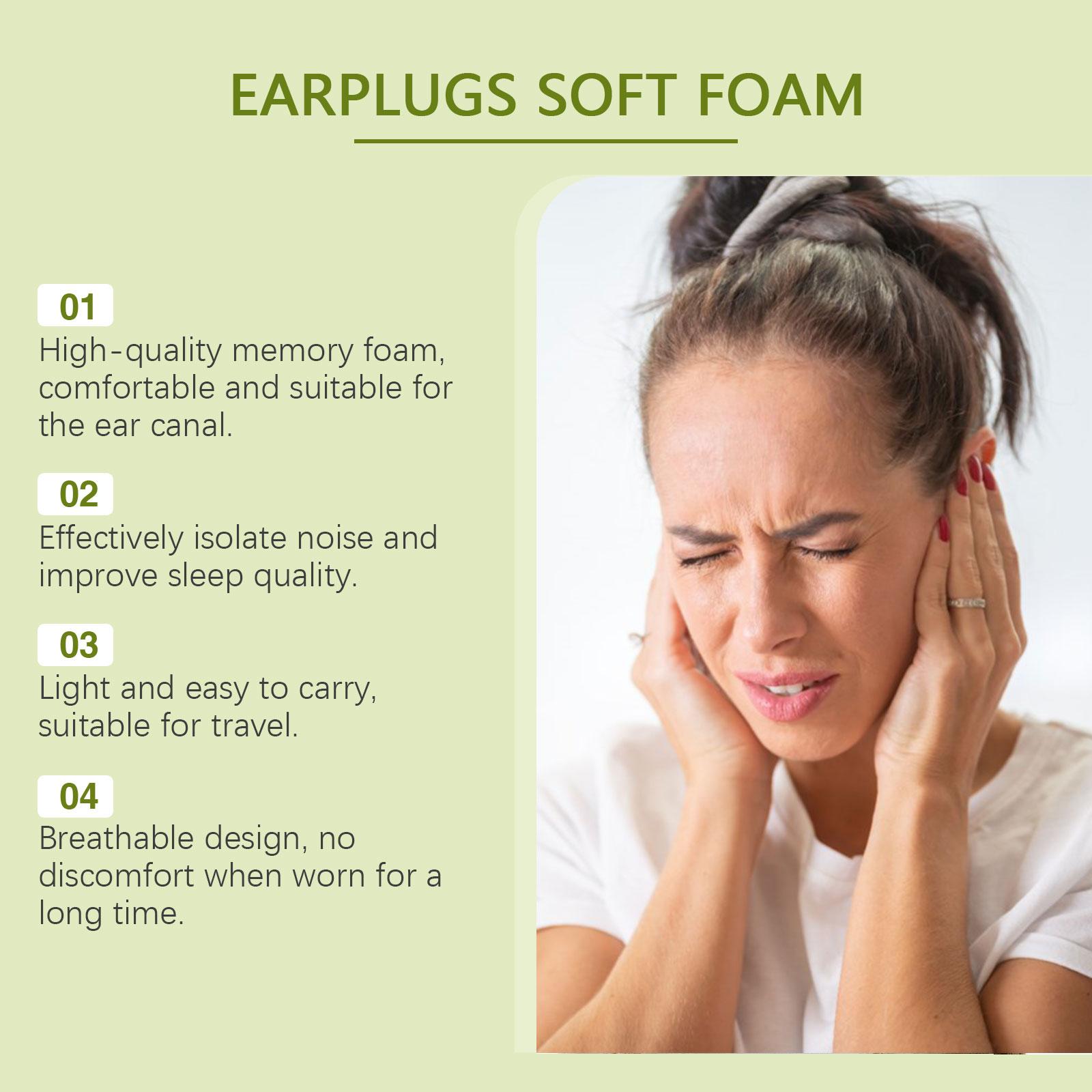 Laniska Foam Care Earplugs: Comfortable, soft foam earplugs for close-fitting ear care and relief