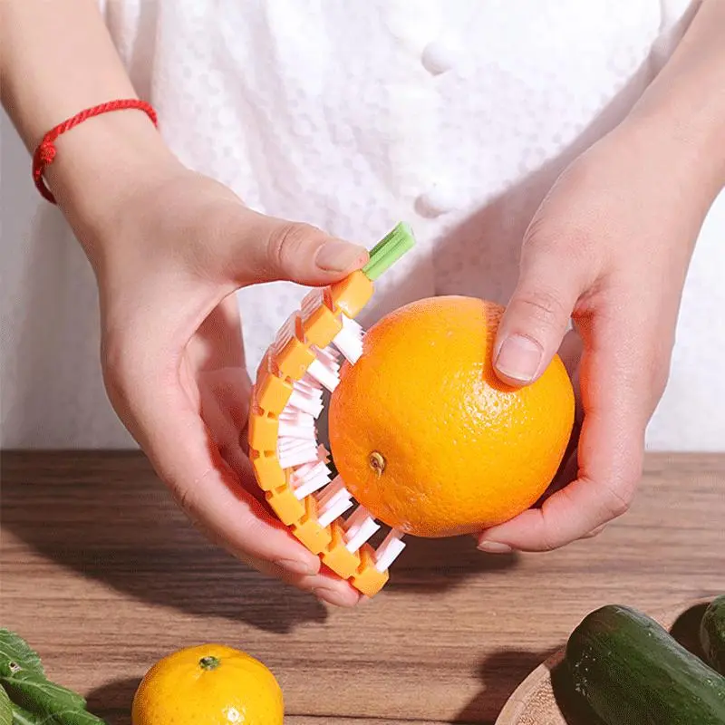 Fruit and Vegetable Cleaning Brush Can Be Bent, Vegetable and Fruit Cleaning Tool, Kitchen Multi-function Cleaning Brush