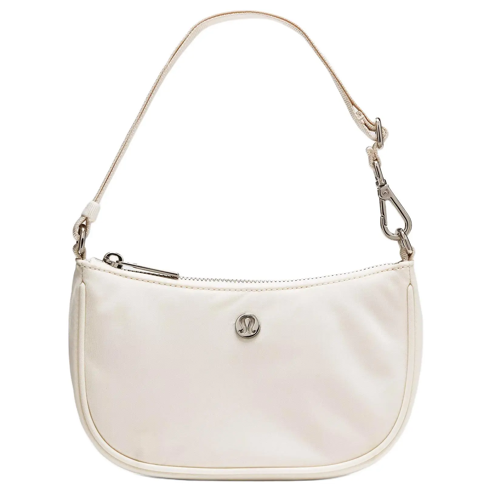 Lululemon City Essentials 1L Nylon Crossbody Bag for Women – Ivory and Gold