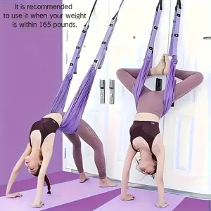 Multifunctional Aerial Yoga Hammock, Home Yoga Stretch Band, Stretching Gear, Fitness Bands, Ideal for Ballet, Gymnastics, Pilates, Unisex Fitness Equipment
