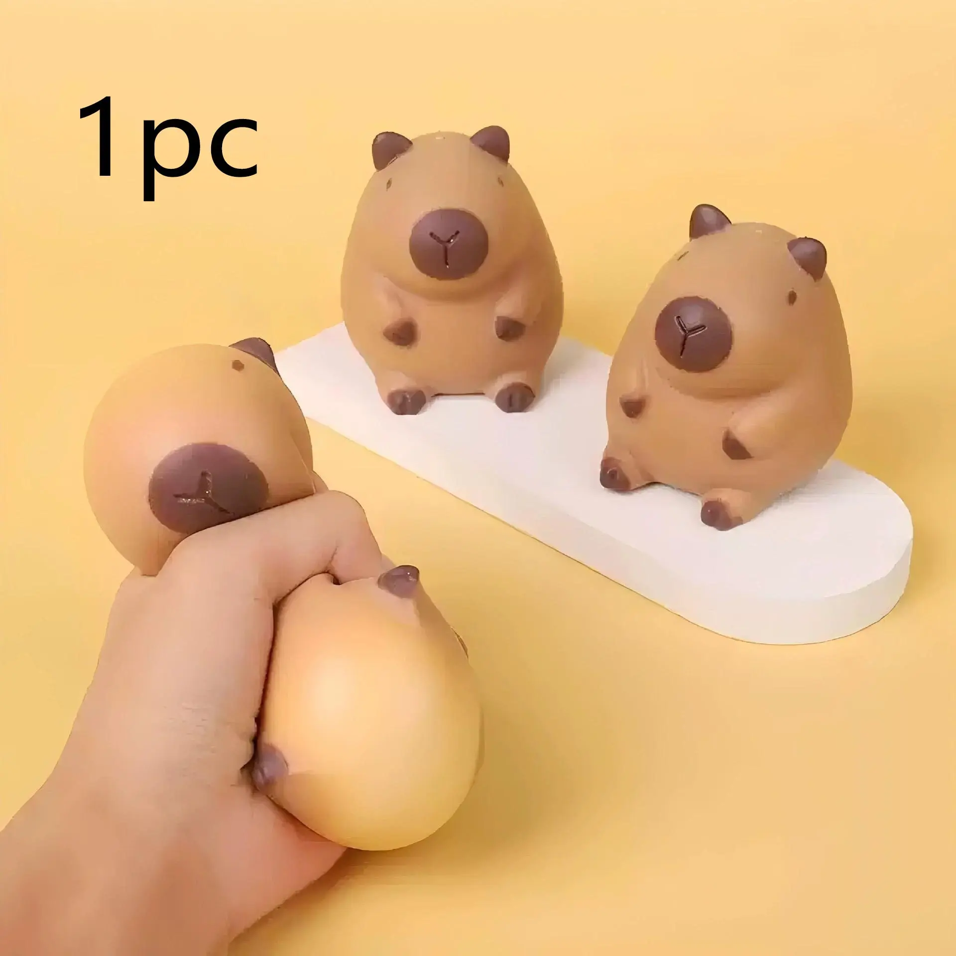 Capybara Squeeze Toy, Fun Stress Relief Plush, Perfect Gift for Kids and Adults, Soft and Cuddly Capybara Design, Sensory Squishy