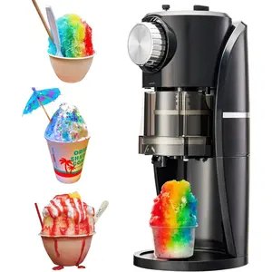 Shaved Ice Machine - Snow Cone Machine Equipped With Stainless Steel  Adjustment Knob to Freely Adjust the Thickness of the Snowflakes and 2  Plastic Ice Mold Cup