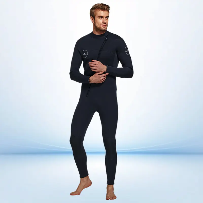 3mm One Piece Wetsuit Men Long Sleeve Thermal UV Protection Jellyfish Suit Cold Resistant Surf Diving Swimwear, Watersports, Male