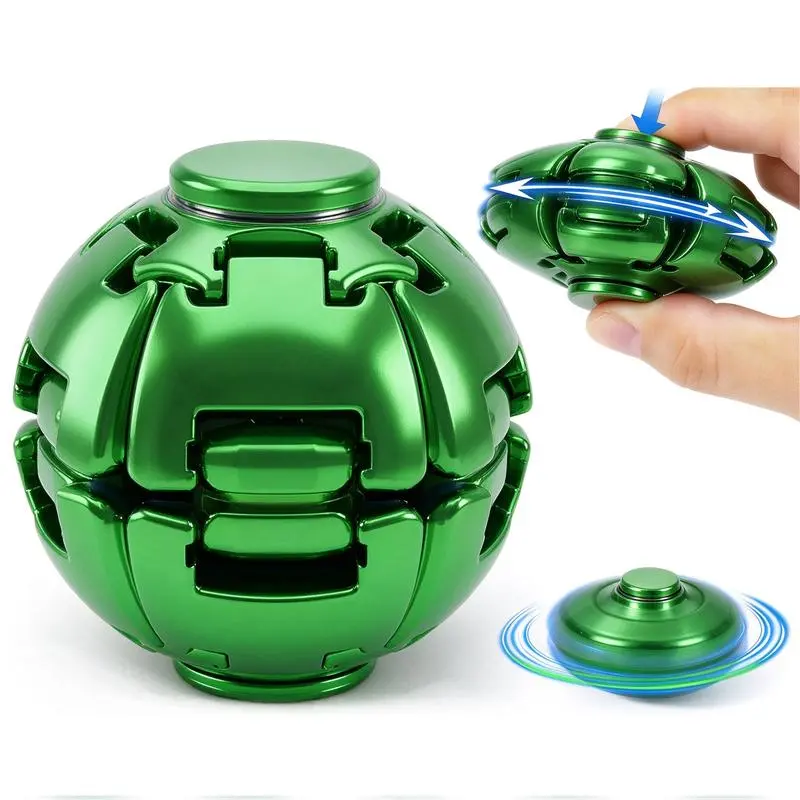 Green Press to Spin Fidget Spinner Fidget Ball Sensory Fidget Toys