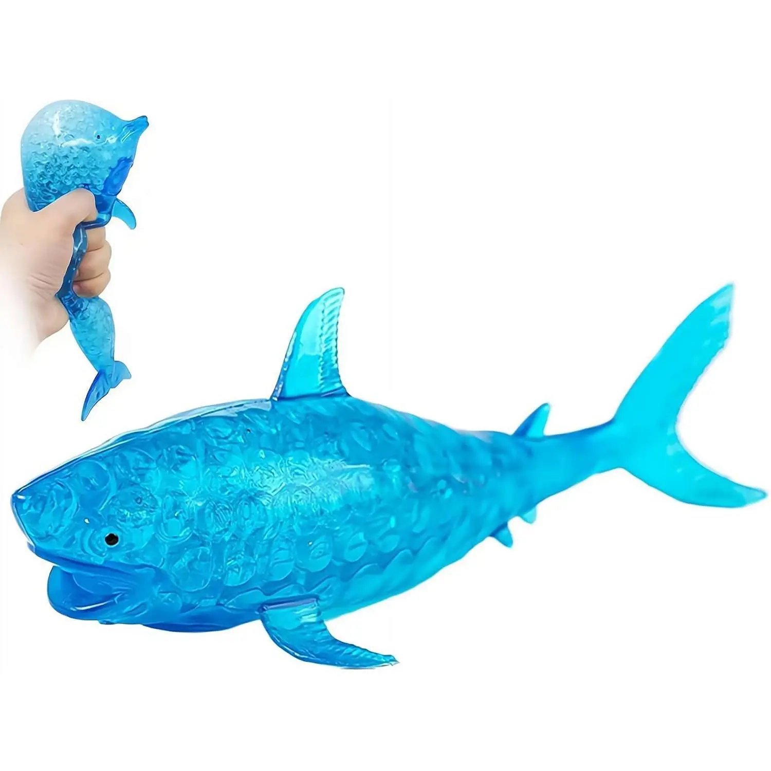 Squishy Shark Stress Balls, Dolphin Squeeze Toys, Sea Animal Squishy Toys, Easter Basket Stuffers, Party Favors for Kids and Adults, Soft Squeeze Squishies