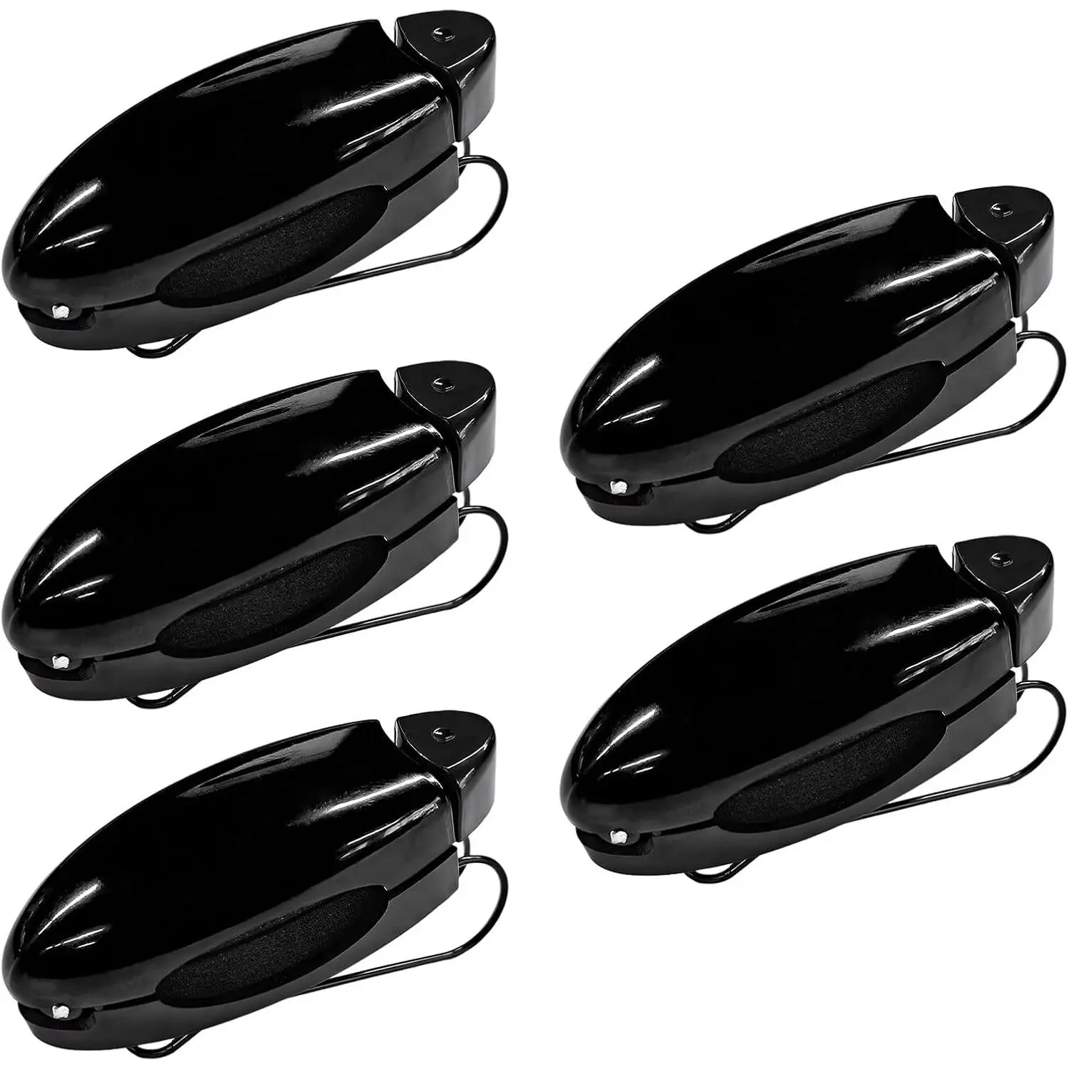 5 count  Sun Visor Clips, Compact Auto Sunshade Sunglasses Clip Ticket Card Holder,  Sun Visor Organizer Eyeglasses Mount for   (Black)