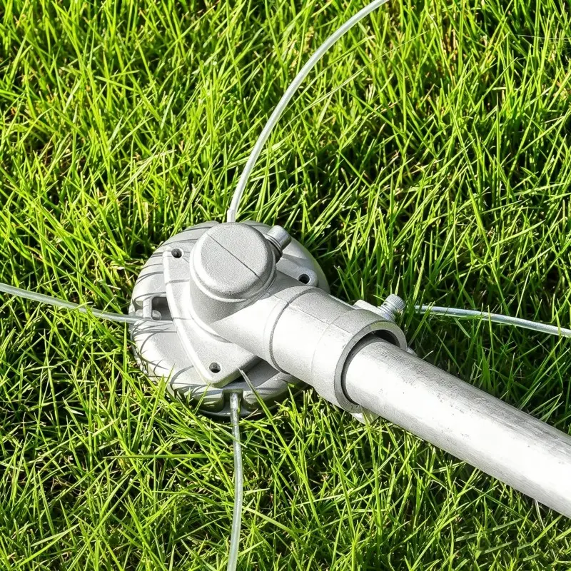 Universal Aluminum Lightweight String Trimmer Head, Heavy Duty Metal Weed Eater Head Replacement with Bonus Trimmer Lines, Easy Load Brush Cutter Parts for Lawn Mower & Garden Yard Care