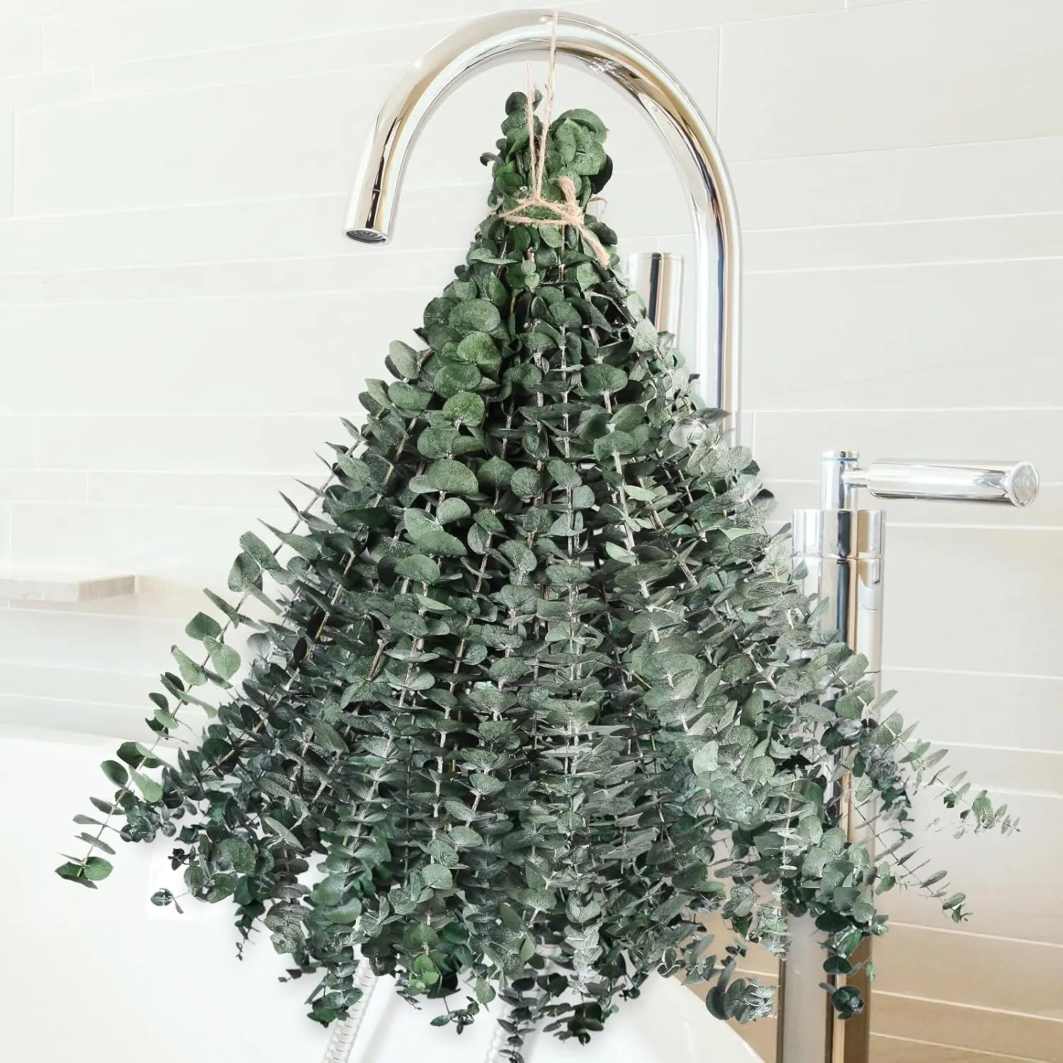 10/20/30pcs Dry Eucalyptus Shower Hanger -17 inch genuine large eucalyptus stem green for showering, made of fresh natural eucalyptus leaves, used for home decoration, showering, weddings, bathrooms