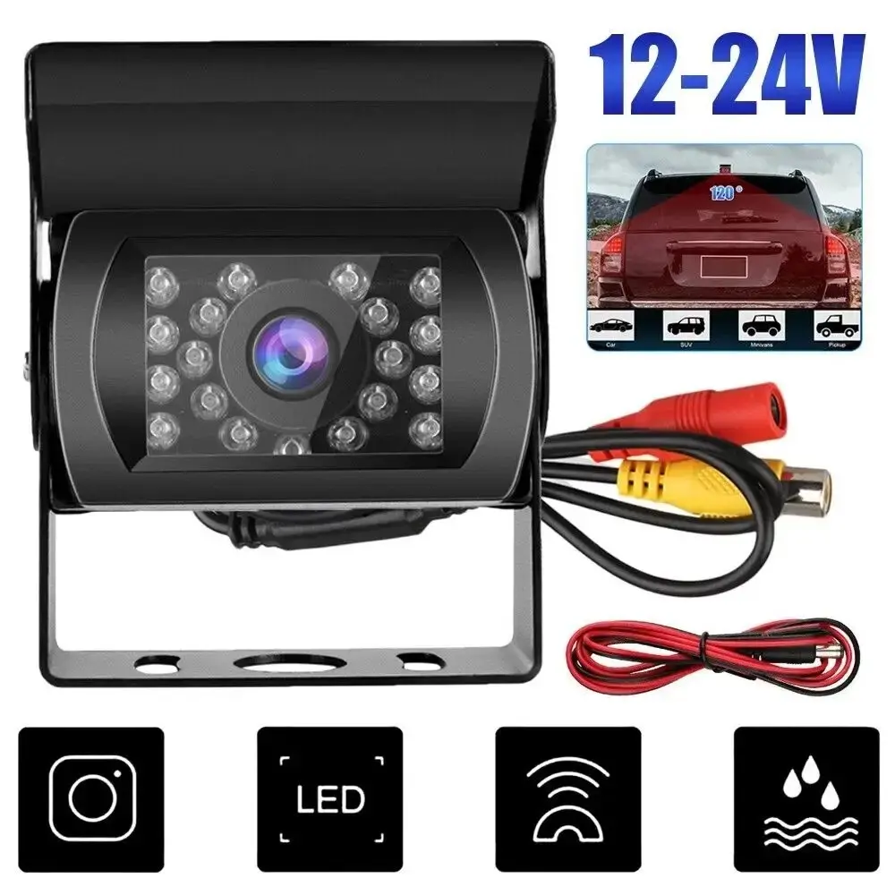 Rca Interface Backup Camera for Bus/truck/van/RV, Reverse Camera, Ccd Sensor, Infrared Night Vision, Waterproof Dustproof, Car Camera, Reverse Rear Camera