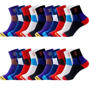 Unisex Athletic Crew Sockings, Moisture Wicking Breathable Performance Sport Socks, Cotton Blend Comfortable Training Crew Socks for Running, Fitness, and Daily Wear 20 Pairs
