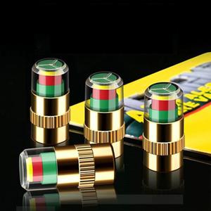 [4 PCS ]Car Auto Tire Pressure Monitor Valve, Car Pressure Monitor Valve Stem, Tire Pressure Monitor Valve Stem Cap for Medium-Sized, Small, Motorbikes, Bicycles