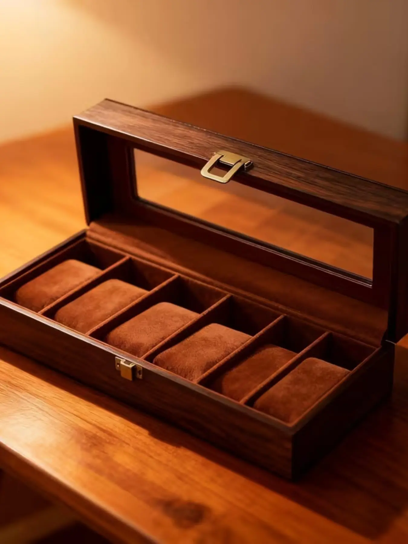 Wooden watch storage box, wristwatch collection box, watch display box, Watch Organizer, Watch Holder; suitable for storing and displaying collectible watches, perfect for birthdays, anniversaries, and holidays.