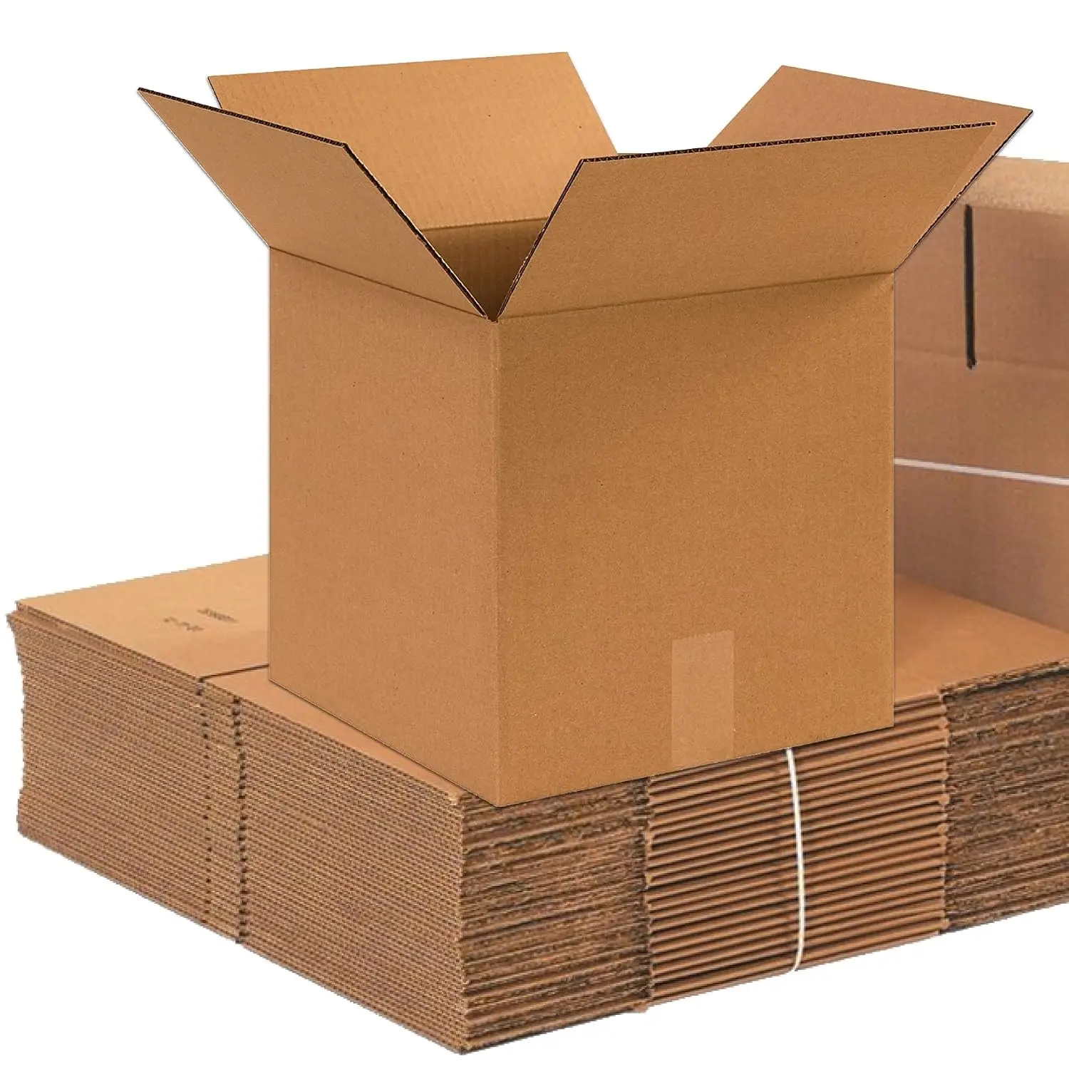 P121212 Corrugated Boxes, 12"L x 12"W x 12"H, Kraft (Pack of 25)
