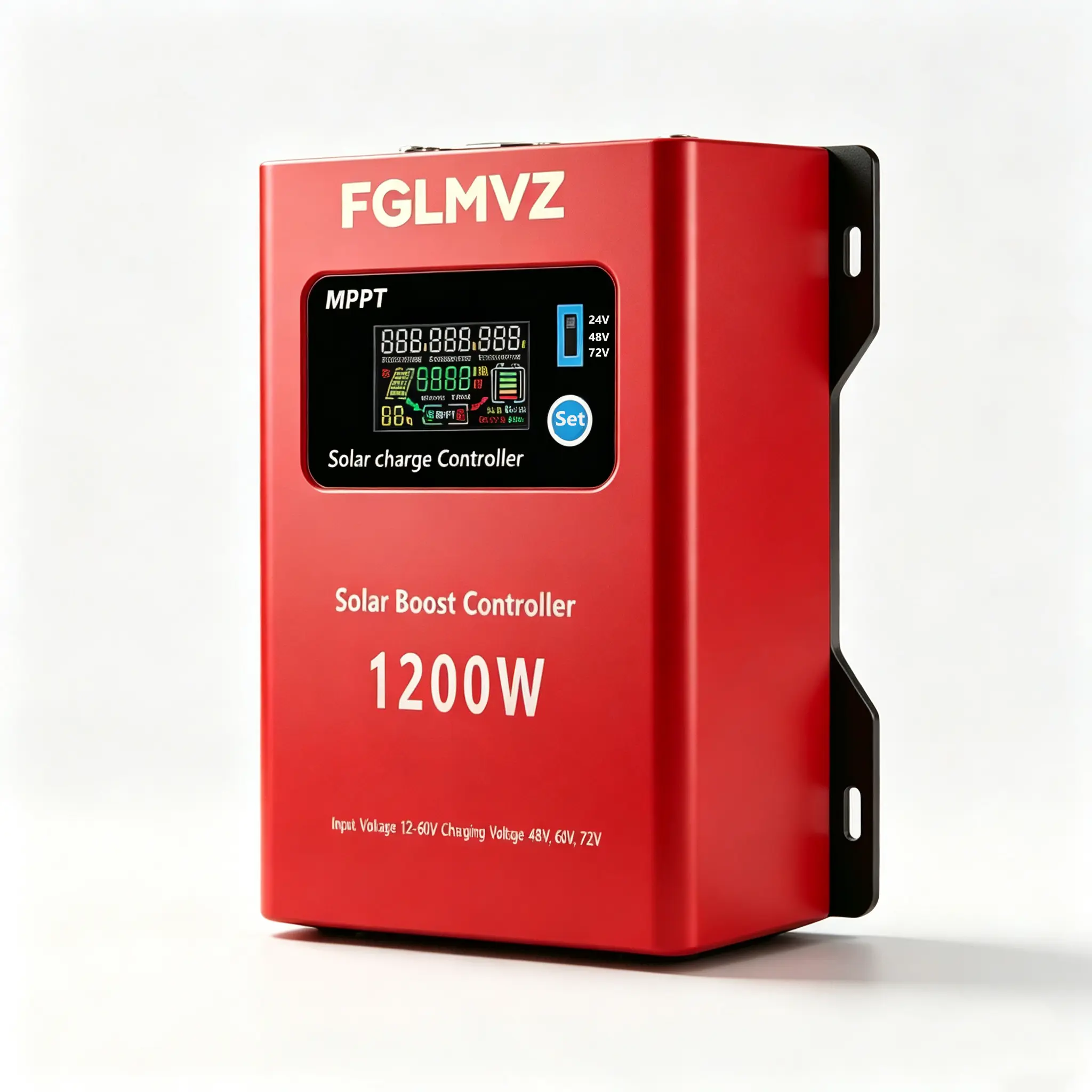 30A 1200W Power Boost MPPT Solar Charge Controller with LCD Display, Wide Voltage Range 12-60V Input, 15A Max Output for 48V/60V/72V LiFePO4 Lead Acid Batteries, Ideal for Solar Enthusiasts’ RV Systems