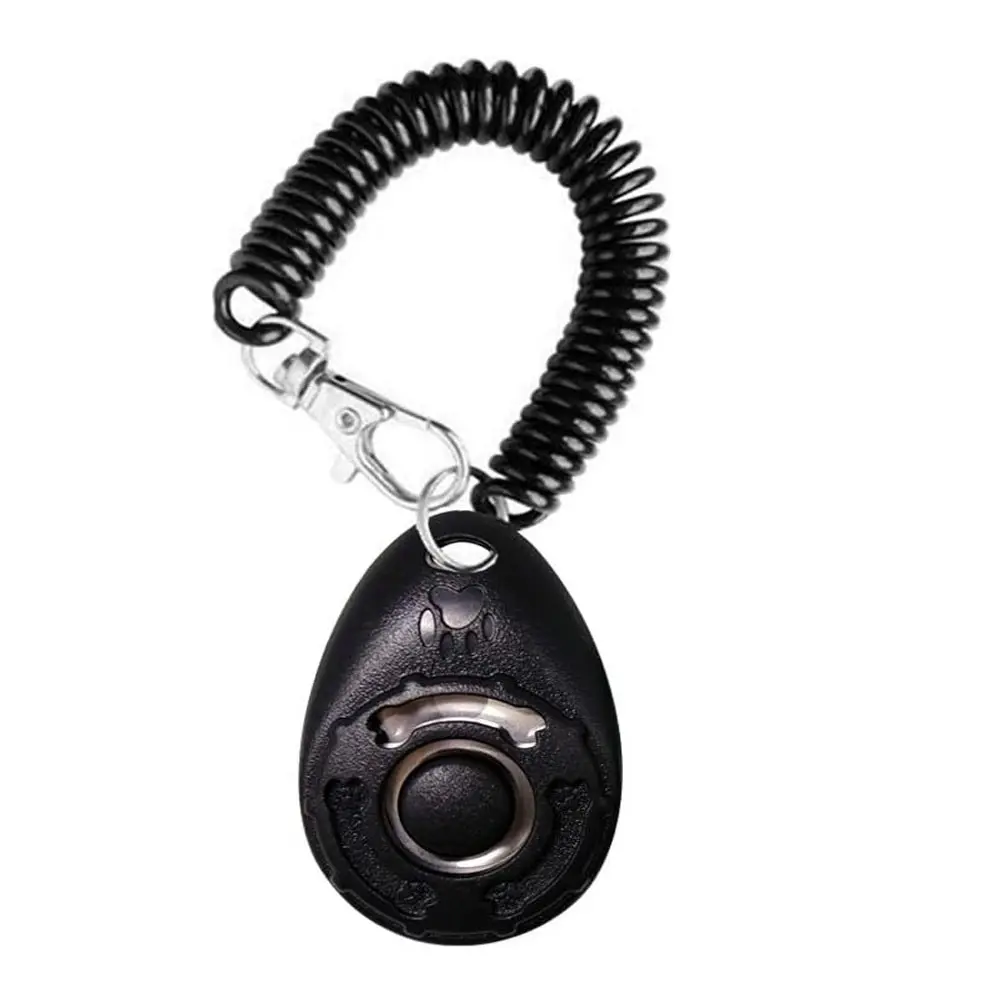 Dog Training Clicker with Wrist Strap, Training Aid, Durable and Lightweight, Easy to Use, Ideal for Cats, Puppies, Birds, Horses, Behavior Training, 2 Pieces