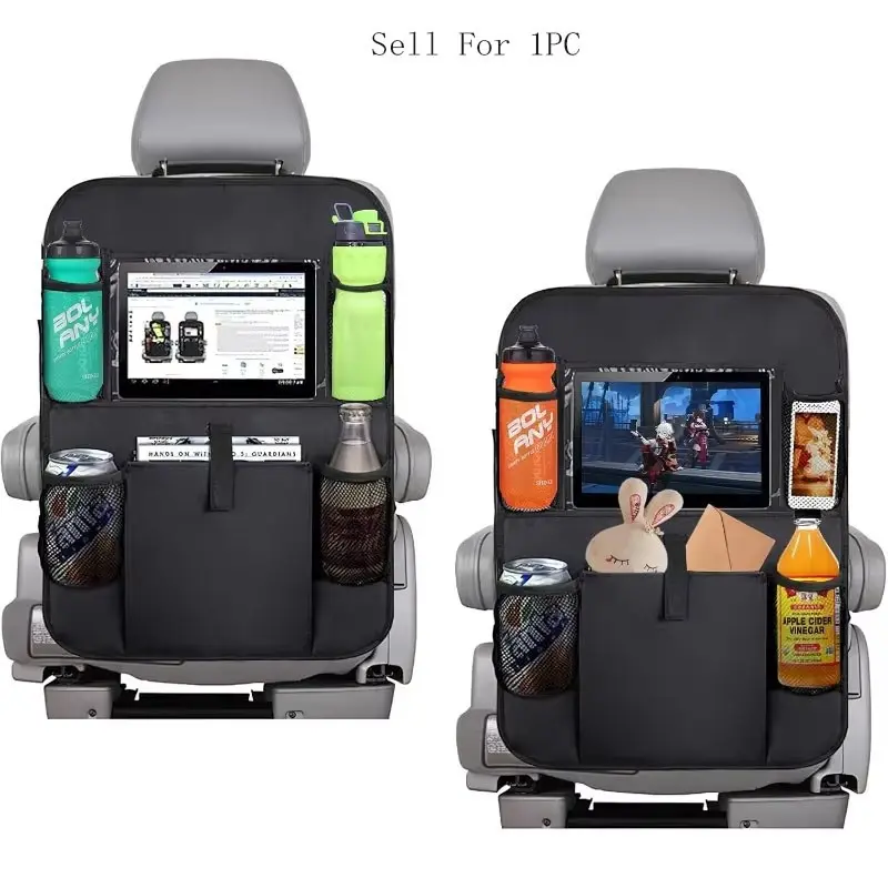 Multifunctional Storage Felt Car Seat Back Organizer, Backseat Organizer, Modern Design Folding Bag, Superior Quality Best Sellers, Ideal for Car Use