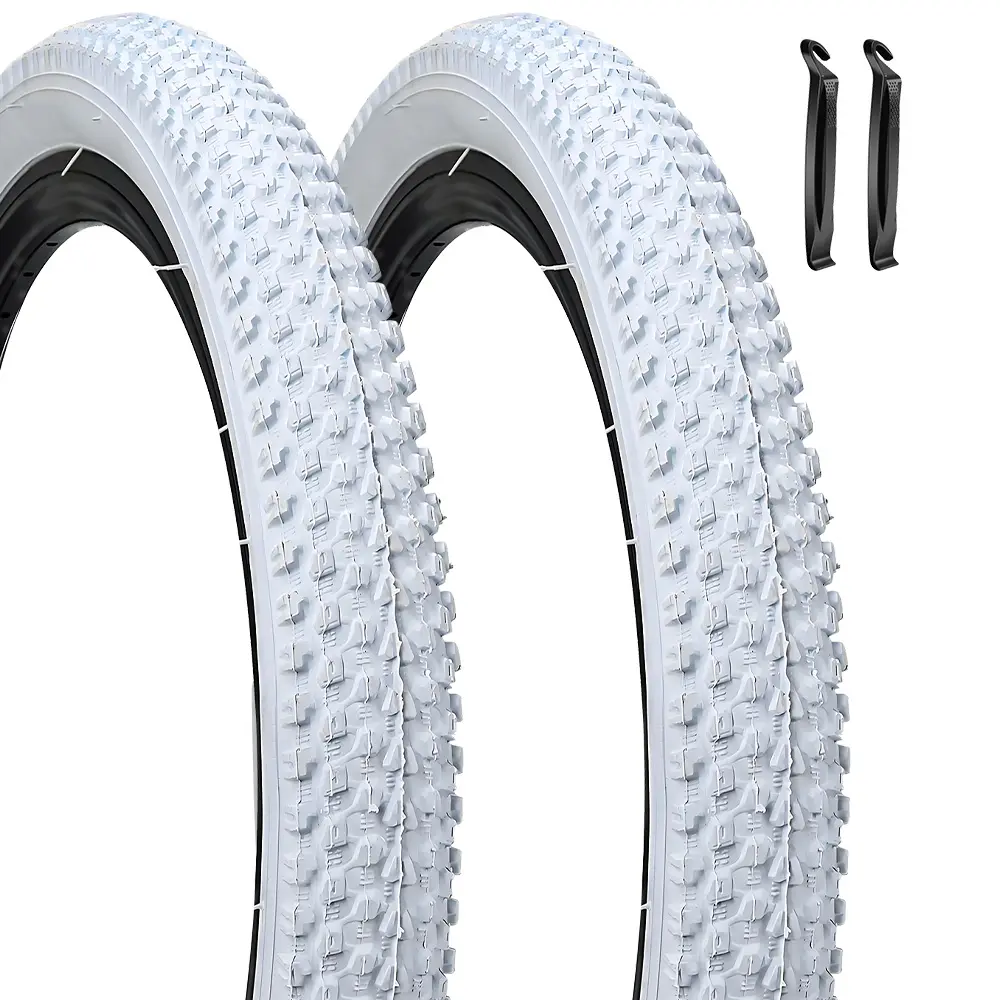 2 Pack 18 Inch Bike Tires 18x1.95 53-355 Folding Replacement Kids Bike Tire for 18x1.75/1.95/2.0/2.1 Road Pavement Trail Hybrid Bicycle Tires