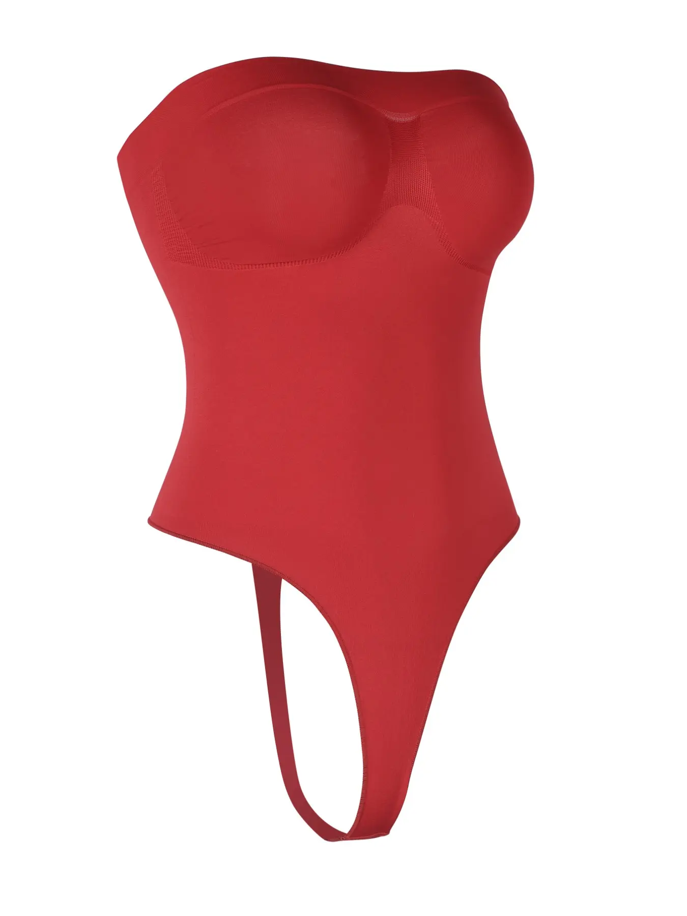 Strapless Thong Shapewear Bodysuit Top, Lightweight Waist Cinching Shapewear, No VPL Under Tight Pants and Skirts, Layerable or Solo Wear, Essential Daily Garment