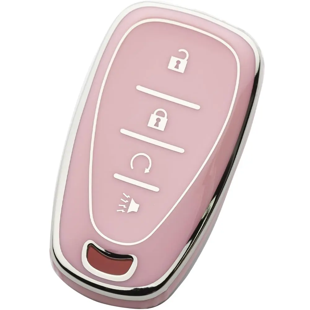 4 Button Silver and Pink