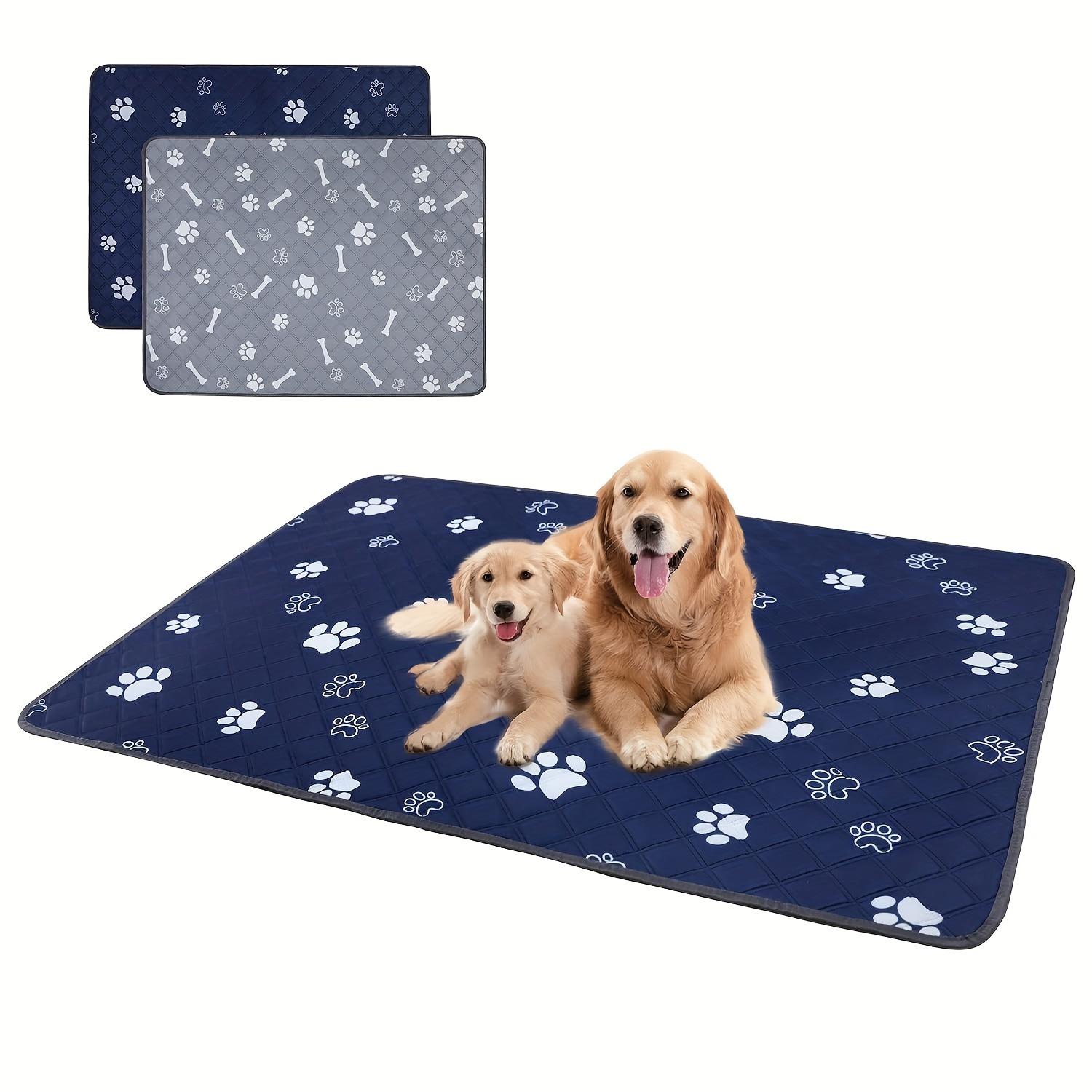 Washable Waterproof Pet Pee Pad, Extra Thick Highly Absorbent Reusable Dog Training Pad, Non-Slip Mat for Small Dogs & Cat Litter Box