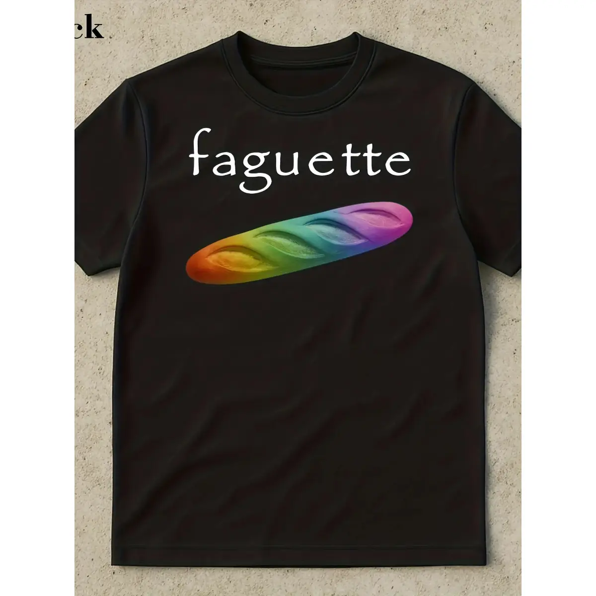 Men's Casual T-Shirt with Humorous Baguette Graphic, Personalized Cotton Shortsleeve, Funny Valentine's Day Gift for Couples, Fitness, Tshirt, Menswear, Top, Valentines Day, Humor Print, Ring, Round Neck, Double Stitching, Multi-Size, One-Sided