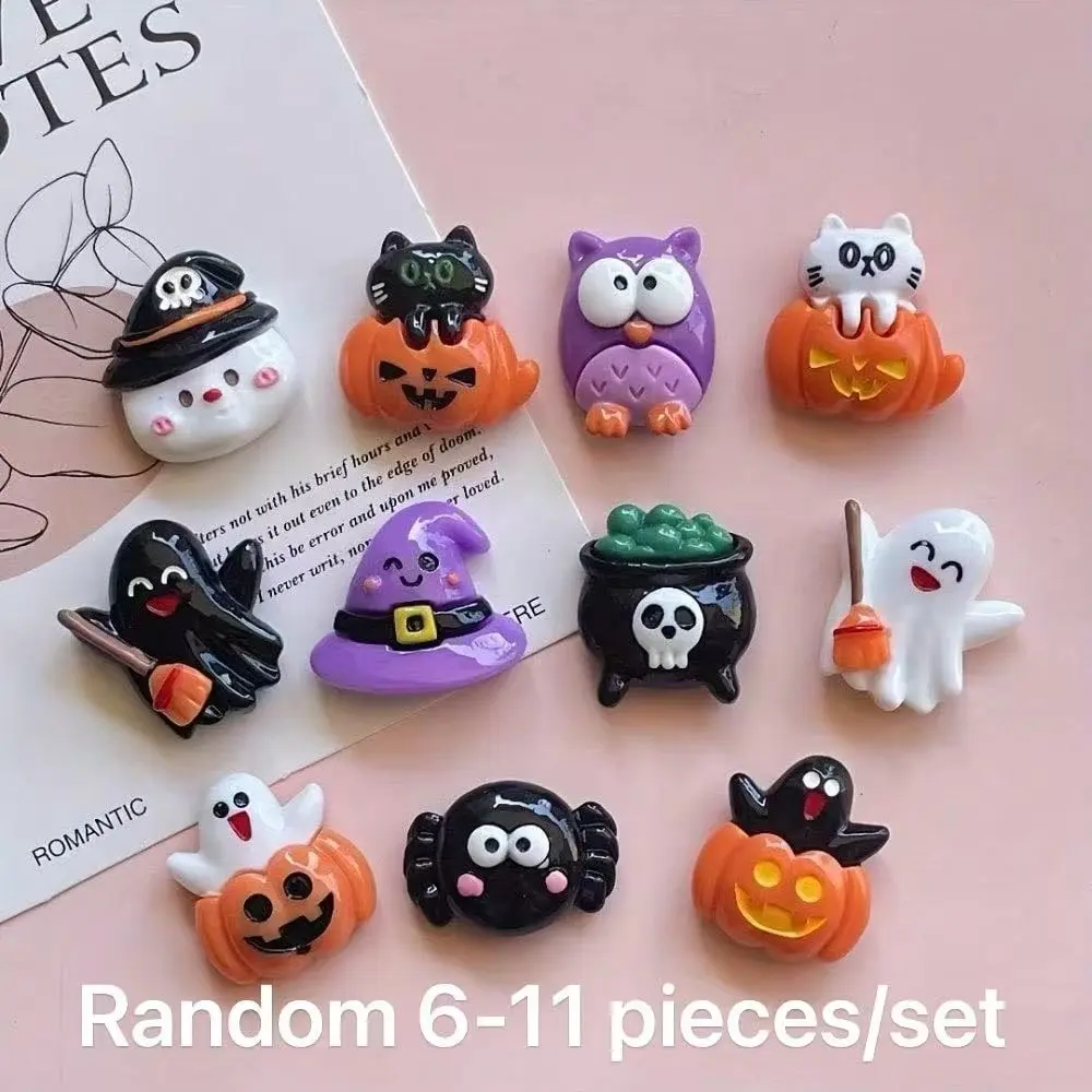 Halloween Horror Spooky Refrigerator Magnets Set, Fridge Magnet Set, Reusable Pumpkin Ghost Skull Designs, Kitchen Office Decor, Trendy Festival Atmosphere