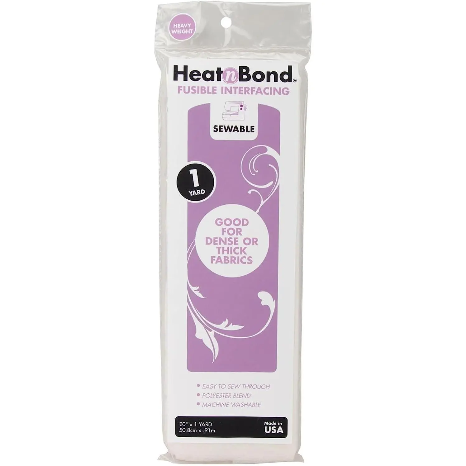 Therm O Web NR-3099 Heat'n Bond 3338 Heavy Weight Fusible Interfacing 20in x 1 Yard, Each