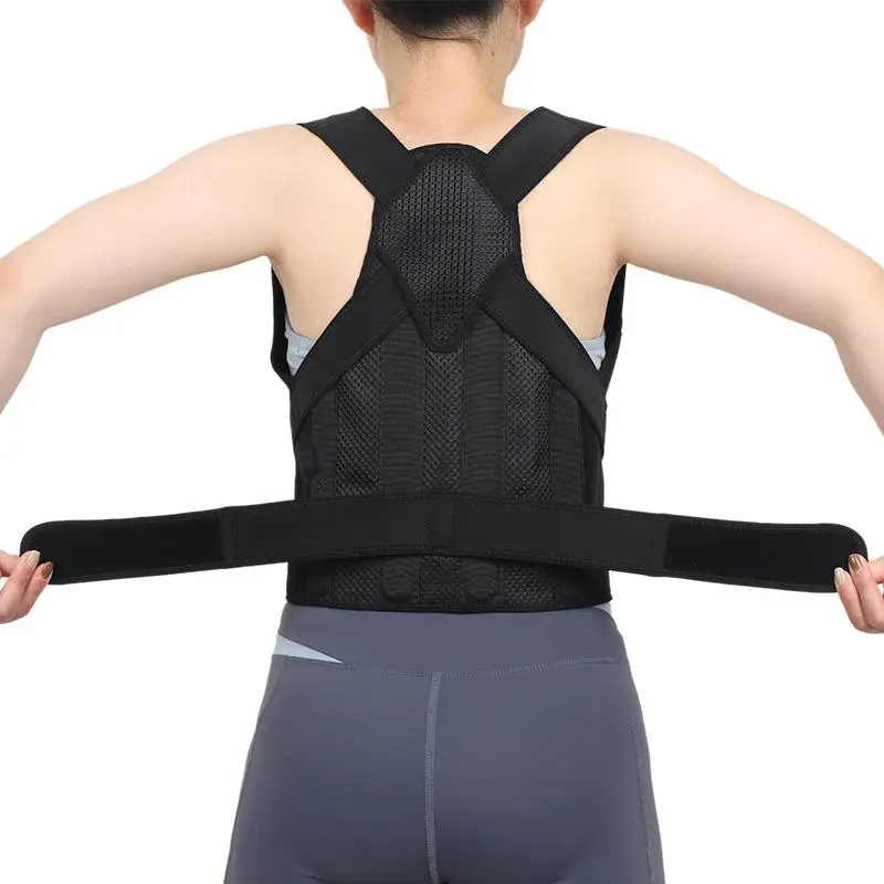 Ergonomic Posture Tool for Adults, Unisex Adjustable Brace for Upper Back and Shoulder Correction, Invisible Support for Office Workers, Adjustable Back Straightener, Back Posture Strap, Hunchback Orthotic, Shoulder Corrector