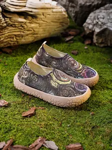 New Women's Casual Walking Shoes, Flower Pattern Knit Sneakers, Breathable Mesh, Lightweight Shock Absorption, Comfortable for All Seasons