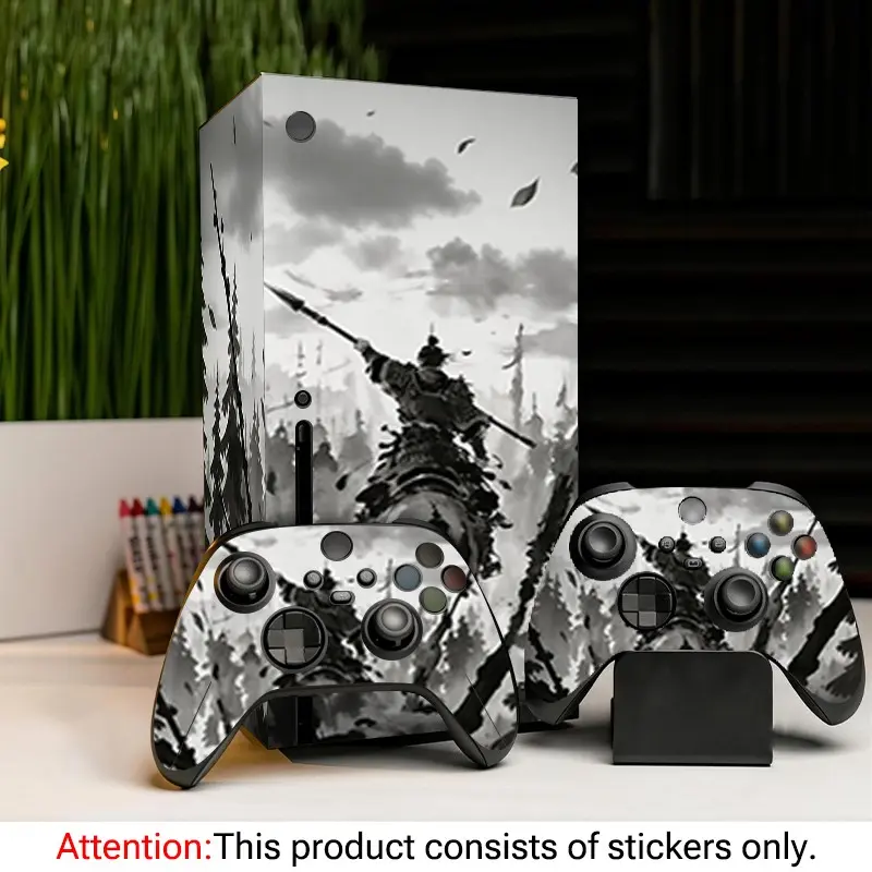 Waterproof Vinyl Aesthetic Stickers for Xbox Series X, Full Coverage Removable Decals, Durable Scratch-Resistant Artistic Design, No Residue Left Behind
