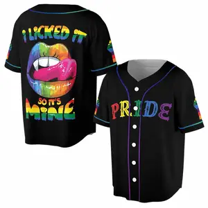 LGBT Pride I Licked it So It's Mine Pride Month 3D All Over Print Baseball Jersey, Pride Month Equality Gifts