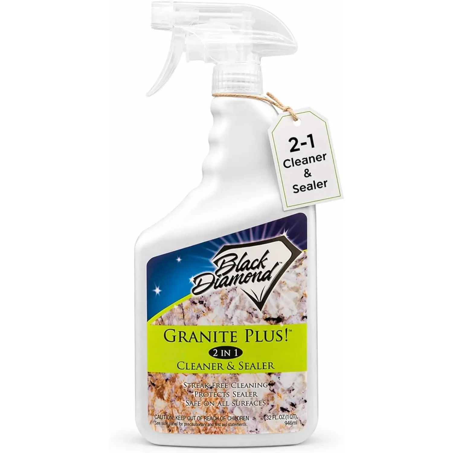 Granite Plus 2-in-1 Cleaner & Sealer for Granite & Quartz Counters, 32 oz